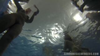 The biggest underwater fucking  orgy-8