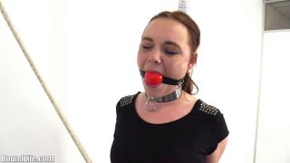 porn clip 29 Crotch rope weight challenge, littering fetish on bdsm porn -8