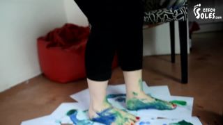 porn video 39 CZECH SOLES — Foot And Soles Painting And Soleprints | soles | pussy licking femdom big strapon-6