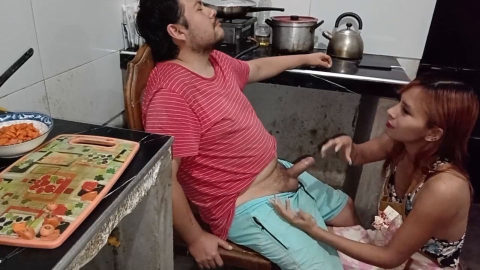 773336 Housekeeper waits for her boss out of underclothing willing.