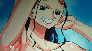 [GetFreeDays.com] Nico Robin from One piece anime hentai Big boobs JIZZ TRIBUTE Adult Video July 2023-3