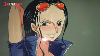 [GetFreeDays.com] Nico Robin from One piece anime hentai Big boobs JIZZ TRIBUTE Adult Video July 2023-9