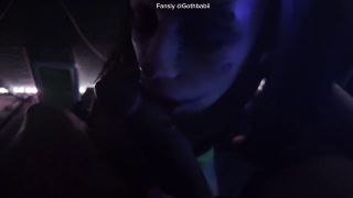 XXXHollow - Goth GF makes BBC Cum-2