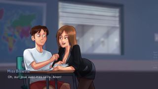 MZANSIXXXHD 23 - French Teacher Sneaky Link (Summertime Saga Gameplay)-0