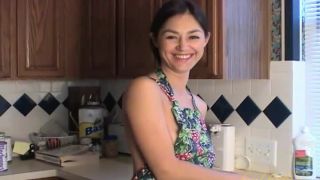 Cute MILF Cher Gets Naked in the Kitchen Milf!-1