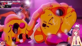 Pulling eggs out of Chica and Foxys ass hot girls FNAF Imoxifloxi animation - Jazziuu-5