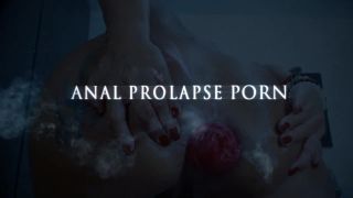 Amateur Horny Big Ass Wife Loose Prolapse Anal In The Bat...-9