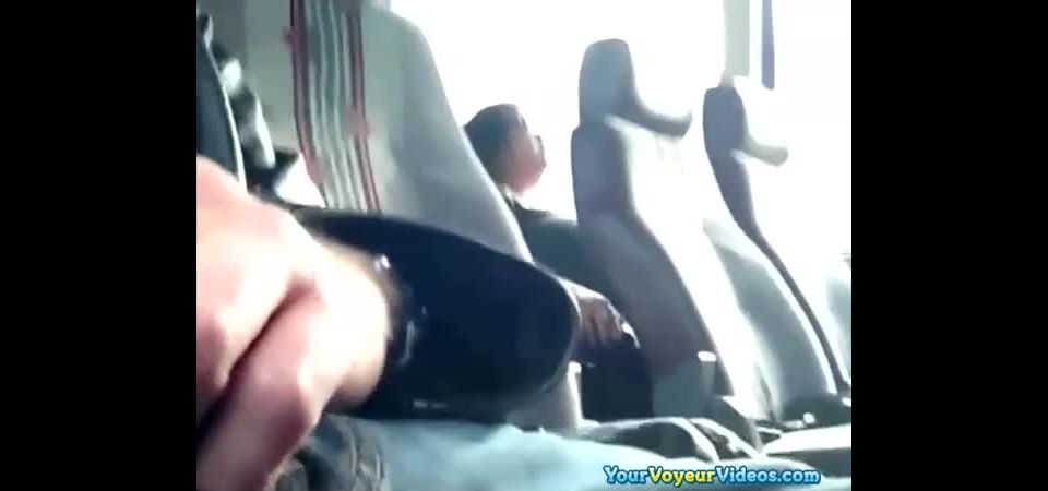 Man masturbates in public transportation