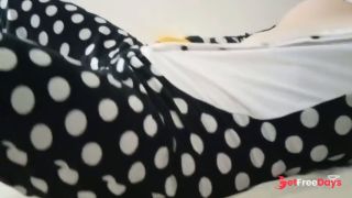 Masturbating naked in front of the mirror, wet-2