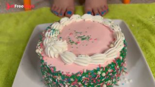 [GetFreeDays.com] Subby Wanted Dessert So I Smash A Cake and Feed Him From My Feet  Food Crush  Foot Cleaning Adult Clip October 2022-0