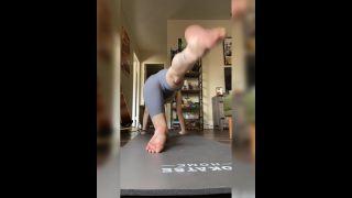 online xxx clip 44 LisaTheSuccubrat – Yoga Workout in Shorts Pmv, giantess fetish on fetish porn -3