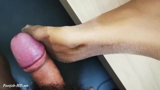 Cum On Sexy Coffee Nylon Foot Model – Pantyhose Nylon Fetish Paradise - [Feet porn]-2