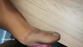 Cum On Sexy Coffee Nylon Foot Model – Pantyhose Nylon Fetish Paradise - [Feet porn]-9