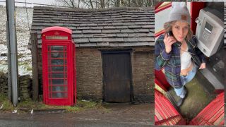 Cumming Hard In Public Red Telephone Box With Lush Remote Controlled Vibrator In English Countryside 1080p-2