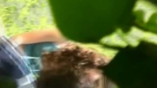 Voyeur hidden in the bushes catches teen couple fucking-8