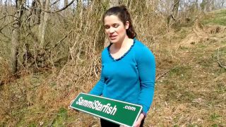 Sammi Starfish Hitch Hiker  Public Facial Public!-0