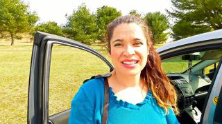 Sammi Starfish Hitch Hiker  Public Facial Public!-9