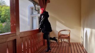  Femdom FemdomFoto: Lady Kat - Caned On The Balcony Femdom -1