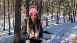 [GetFreeDays.com] I let a stranger cum in my pussy in a winter snowy forest - Creampie Adult Stream December 2022-0