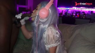 Gamer girl fucked by hard BBC-1