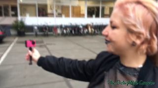 Amsterdam Sexy Tattooed Ex-Girlfriend doing her first Cumwalk in Amsterdam-3
