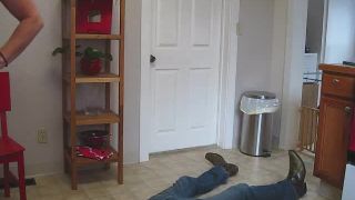 Foot Bitch Get's his nuts kicked! Download Porn Videos i...-0