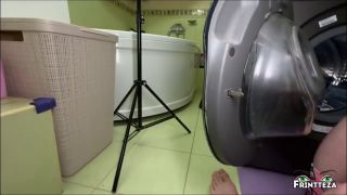 Frintteza - Stepmom almost caught Stepdad fuck Stepdaughter stuck in washing machine.-8