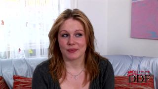 Busty newcomer shows her big tits Casting-1