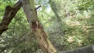 Loula Lucky - Risky Quickie in the woods up against a tee-0
