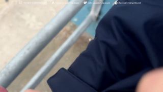 SlipCouple - Started on a Bench, Ended at the Pier - No Regrets - Super risky public sloppy Handjob-8