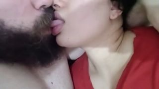 Female Orgasm HOT AND EXCITED KISS, horny couple full of lust, kissing and moaning-7