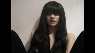 Long Haired Bitch Smoking A Cigarette.-9