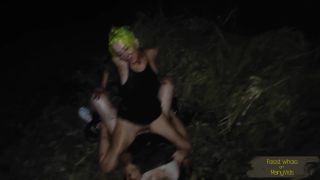 Forest Whore Lesbian Dirty Walk and Eating Hot Dogs Out of Trash 4k - Femdom-8