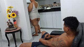 My Stepmom Catches Me Masturbating While I See Her Big Ass. Part 1.-9