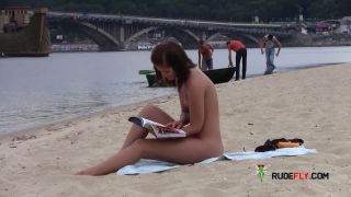 Crazy Couple At Nude Beach Under the  Sun-0