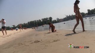 Some interesting beach scenes in a Barcelona, Spain, nudist  beach-0