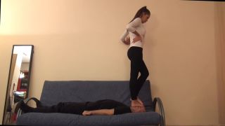 video 16 foot fetish couple femdom porn | Alice – ‘English Exam – Brutal Barefoot Trampling, Jumping And Facestanding Part 1 | nose crush-6