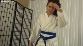 Bailey Earns Her Red Belt – Karate Domination – Bailey Paige Foot-0