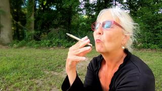 Hairy Granny Smoking And Talking Dirty - MILF-1