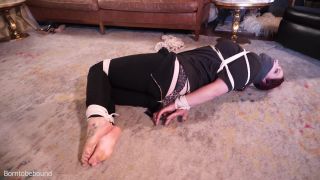 Born To Be Bound - Cherry Busom Gagged with her socks, le...-7