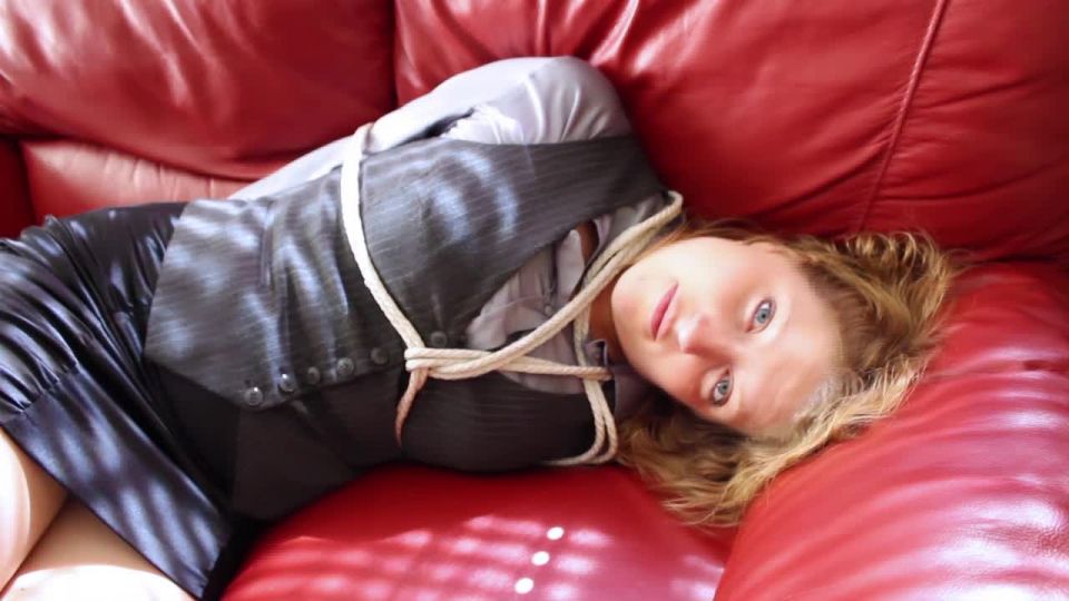 You aunt Cali gets tied up to a chair and gagged during ...