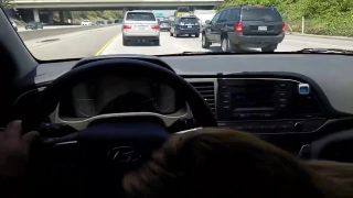 POV Blowjob while stuck in slow traffic-1