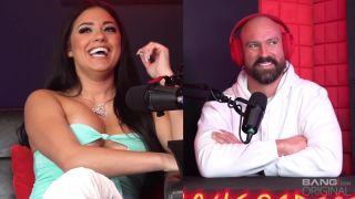 Serena Santos - Busty Cuban Serena Santos Gets A Creampie On The Bang! Podcast - Big Tits-1