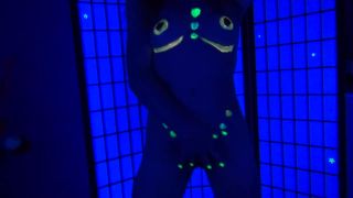 Candy Cameltoe – Blacklight Strip Tease And Dildo Fuck fisting -3