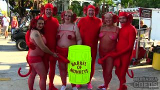 Nude Girls With Only Body Paint Out In Public On The Streets Of Fantasy Fest 2018 Key West  Florida-5