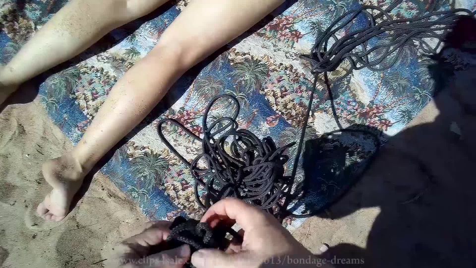 [GetFreeDays.com] Sofi tied with black ropes on the shore of the Sunny Bay Part 2 POV femboy bdsm