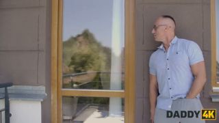 Hd Porn DADDY4K. Skinny girl was so nice so she showed her boyfriends Daddy what the real deepthroat is-0