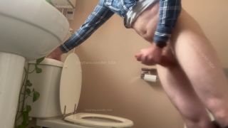 Mr NSX - Jerking and oiling my big cock in the bathroom while working from home. Cum with me!-7