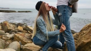 Hot Blonde Gives Skilled Blowjob Outdoor  Veronika Charm 1080p-3