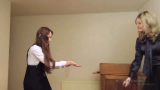 Mistress Scarlet's Stealing Schoolgirl Tawsing Spanking FFM-9